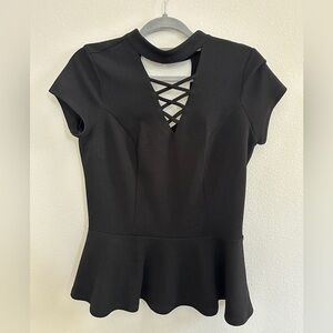 Chic Black Women's Top